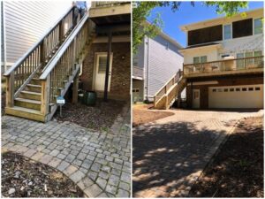 Driveway Wash Before and After Image