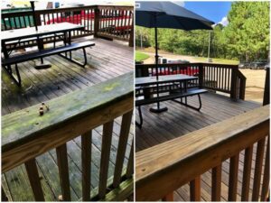 Deck Wash Before and After Image