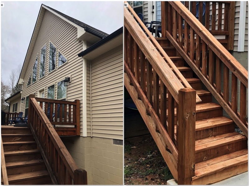 Deck Wash Before and After Image
