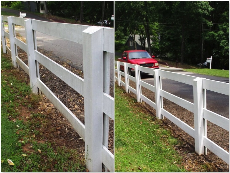 Fence Wash Before and After Image