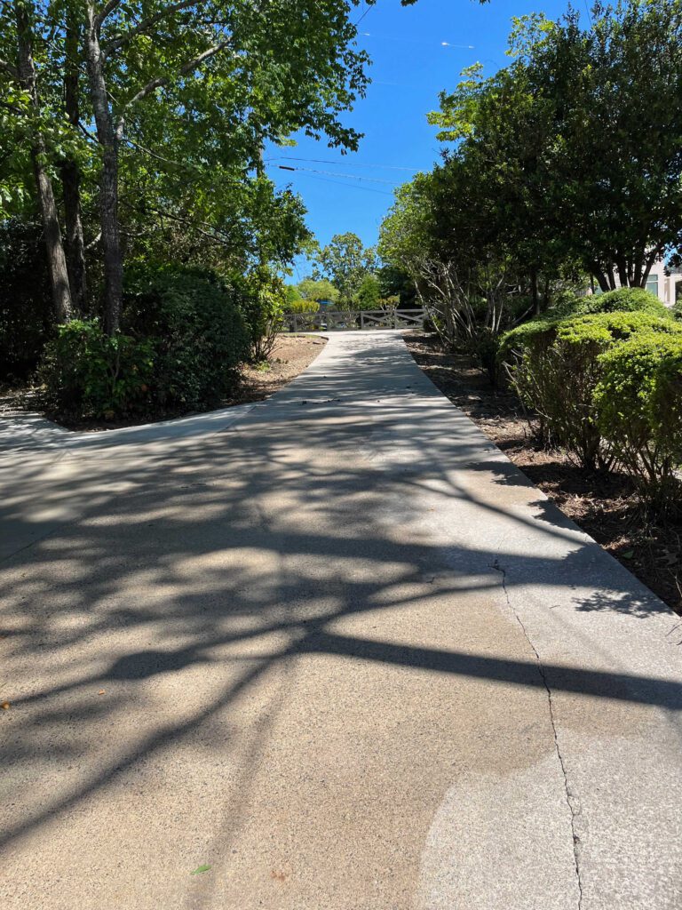 A pristine spot-free driveway after pressure washing - photo